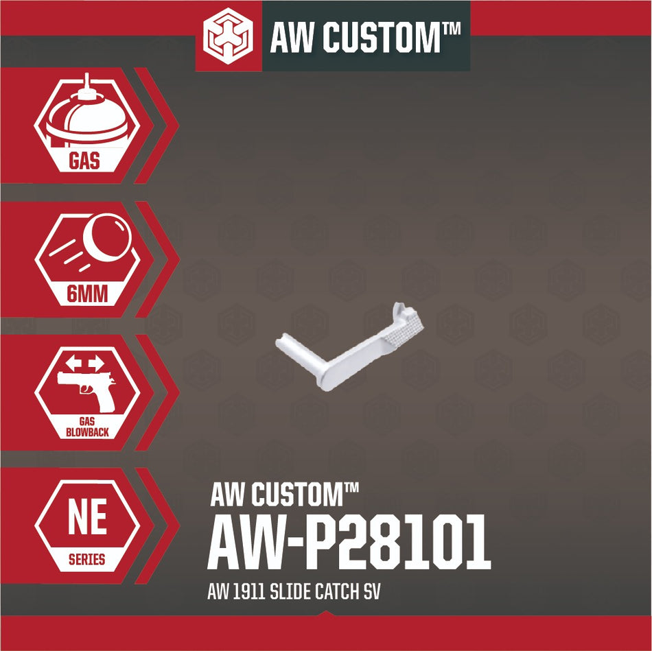 AW Slide Catch for AW 1911 GBBP Series ( Silver )