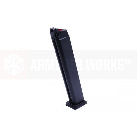 AW Custom VX G Model 50 Rounds Gas Magazine ( Black ) ( for AW / WE / TM G Series , 50 Rds GBB Pistol Long Magazine Model 17 / 18 Long Mag ) ( AAP01 / AAP-01C )