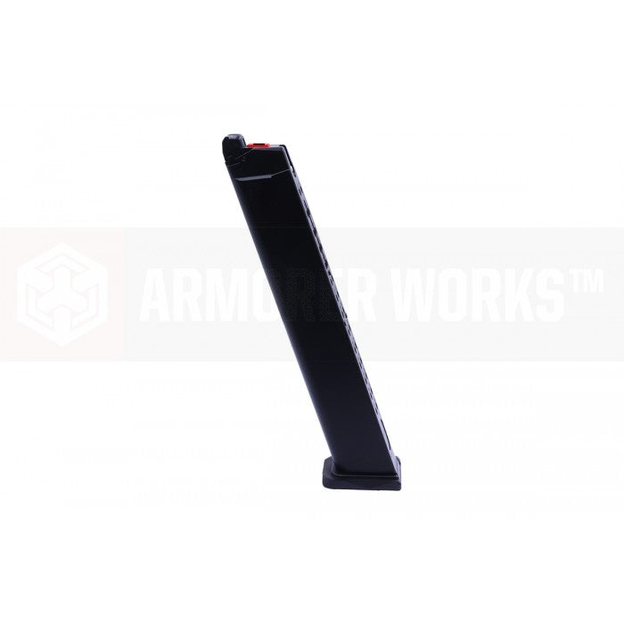 AW Custom VX G Model 50 Rounds Gas Magazine ( Black ) ( for AW / WE / TM G Series , 50 Rds GBB Pistol Long Magazine Model 17 / 18 Long Mag ) ( AAP01 / AAP-01C )