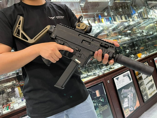 BBT M1913 20mm Rail Stock Adapter For Maruyama SCW-9 PRO-G SMG GBB ( Black )