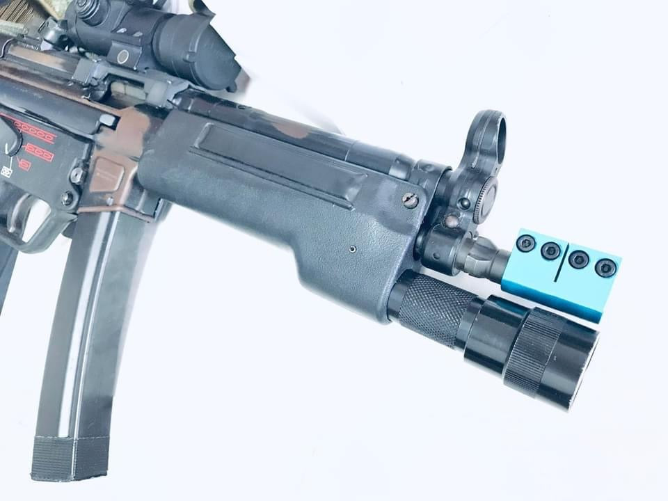 Bow Master Dummy “ MP5 Training “ Conversation Kit For MP5 Airsoft ( Muzzle Devices )-Silver