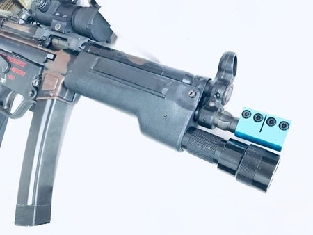 Bow Master Dummy “ MP5 Training “ Conversation Kit For MP5 Airsoft ( Muzzle Devices )-Silver