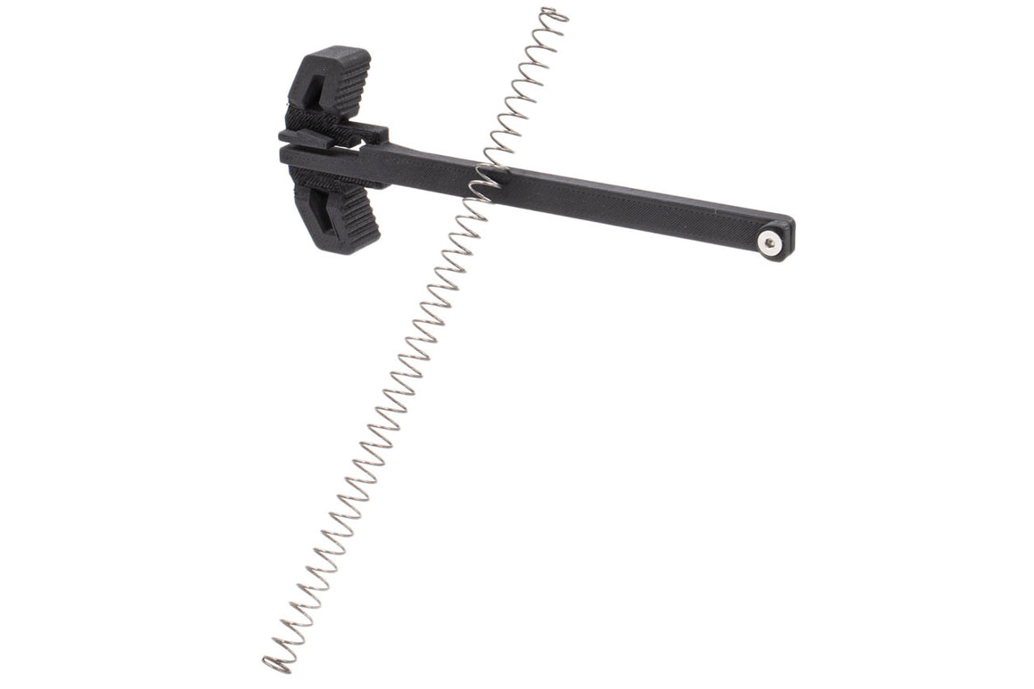 BBF R Style Ambidextrous Charging Handle & 140% Recoil Spring For KWA / KSC MP9 GBB Series