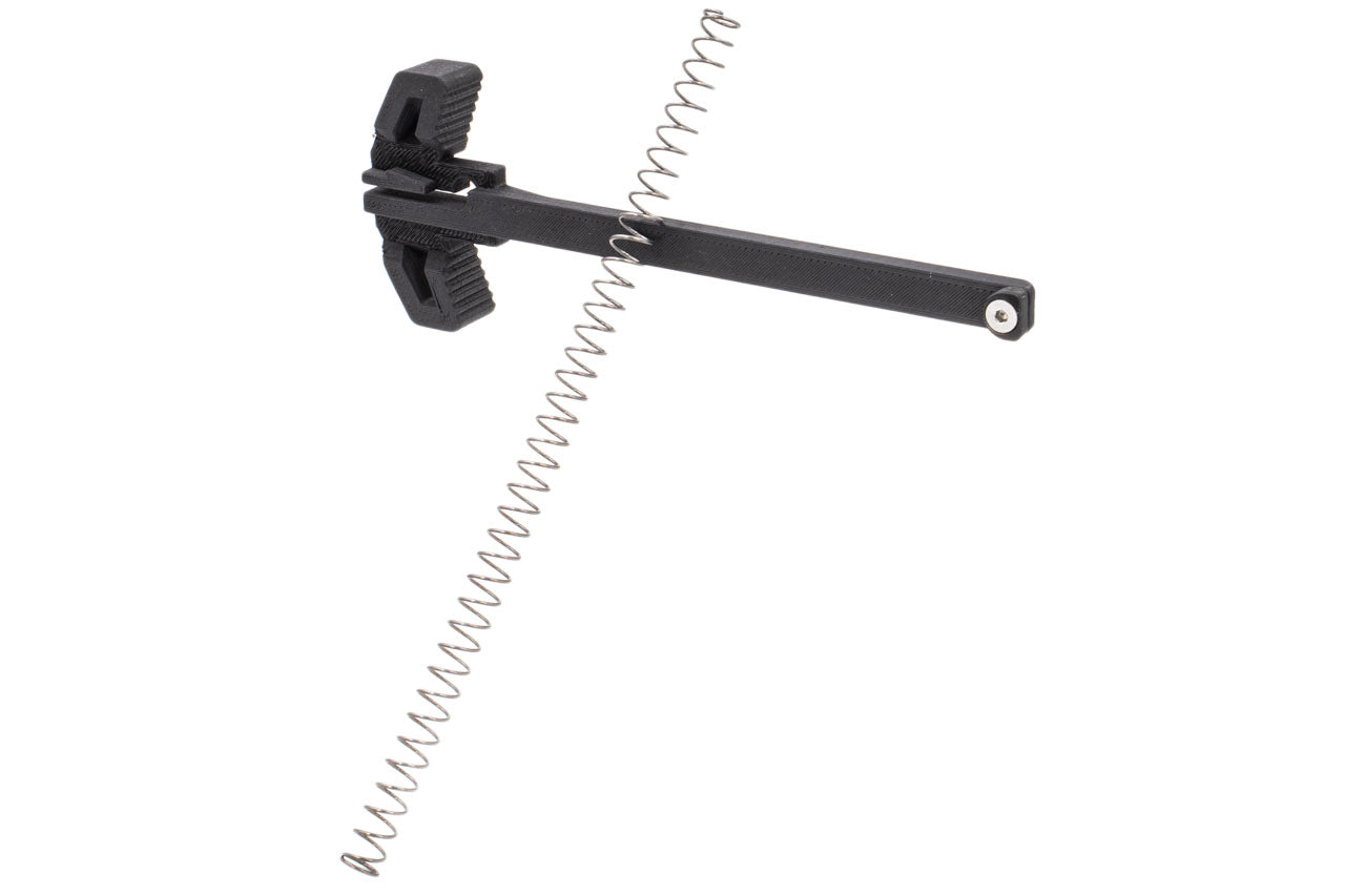 BBF R Style Ambidextrous Charging Handle & 140% Recoil Spring For KWA / KSC MP9 GBB Series