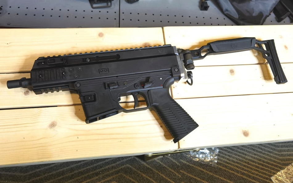 BBT M1913 20mm Rail Stock Adapter For Maruyama SCW-9 PRO-G SMG GBB ( Black )