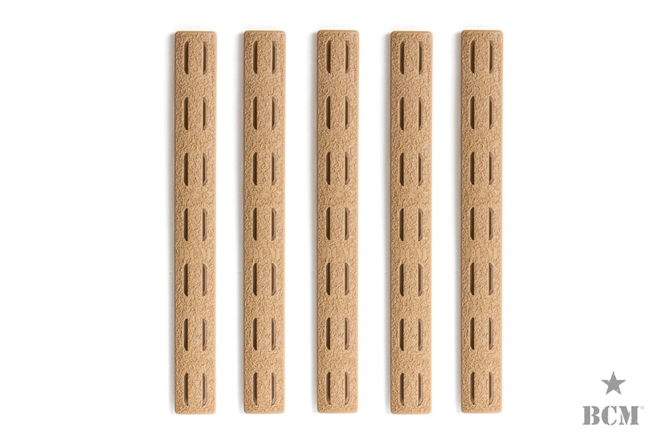 BCM­® KeyMod™ Rail Panel Kit, 5.5-inch (FIVE Pack)-FDE