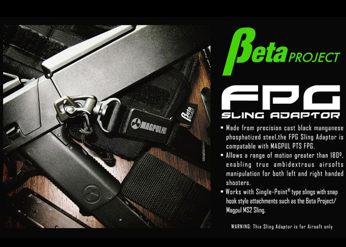 Beta Project FPG Airsoft Sling Adapter ( Black )