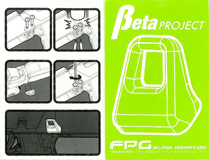 Beta Project FPG Airsoft Sling Adapter ( Black )