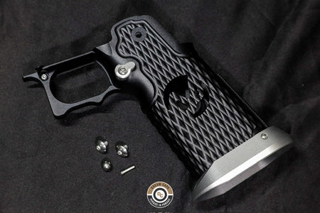 Dream Capa DCP CNC Aluminium INF Grip ( Infinity Diamond Hollow SV Style ) For TM Hi-Capa GBBP Airsoft Series ( 5-Axis CNC Machining ) Red