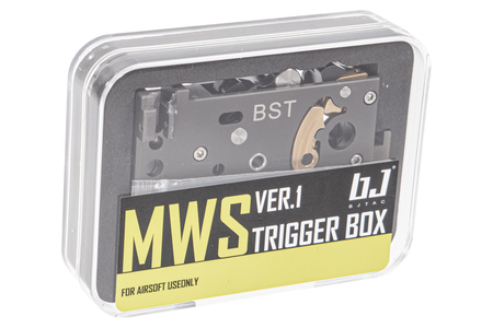 BJ CNC Stainless Steel Adjustable Complete Trigger Box w/ Bolt Catch For Marui TM MWS GBBR Series