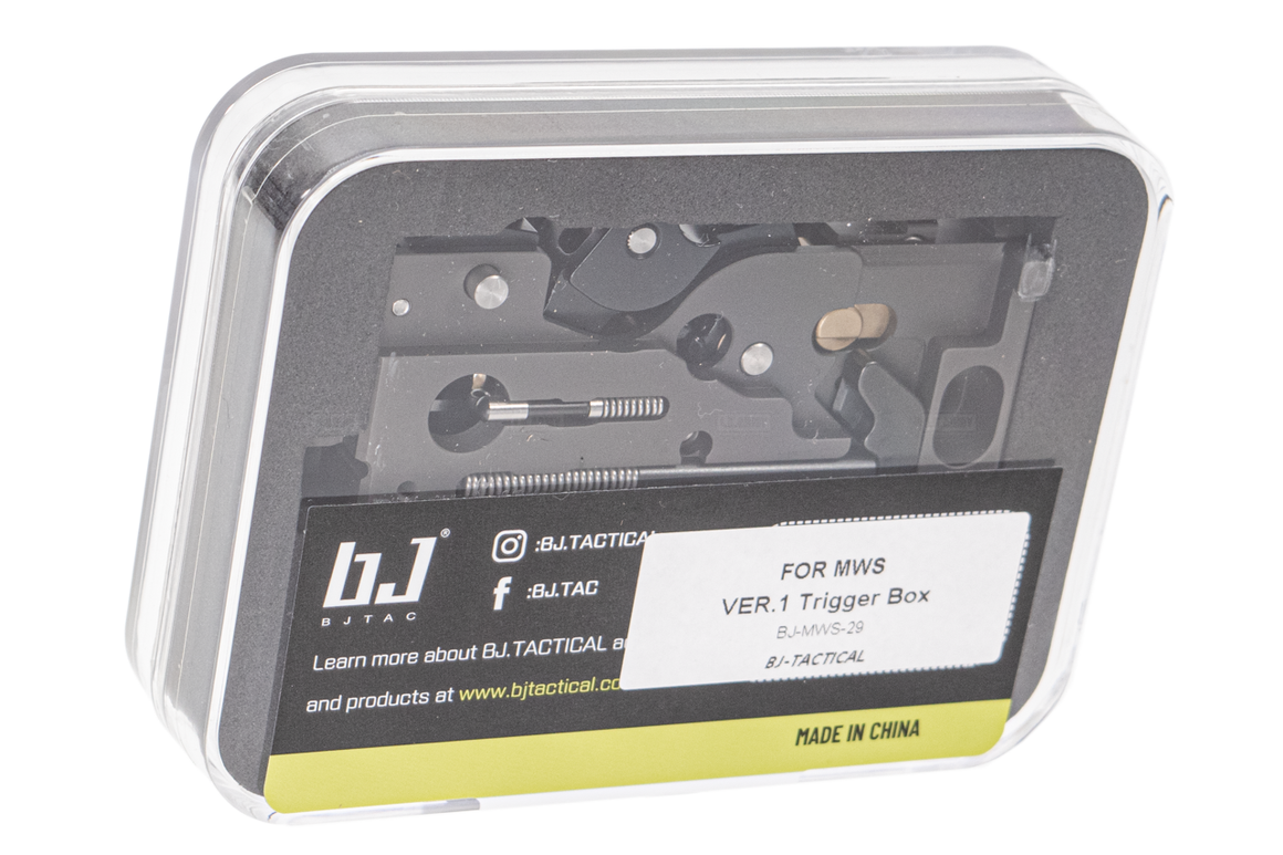BJ CNC Stainless Steel Adjustable Complete Trigger Box w/ Bolt Catch For Marui TM MWS GBBR Series