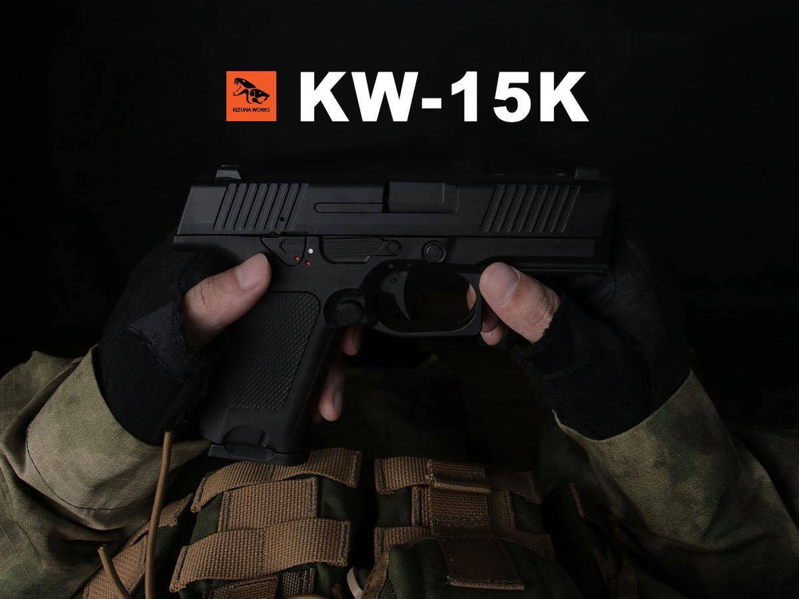 Kizuna Works KW-15K Lebedev PL-15K GBB Pistol ( Black ) ( Style Ver. )
