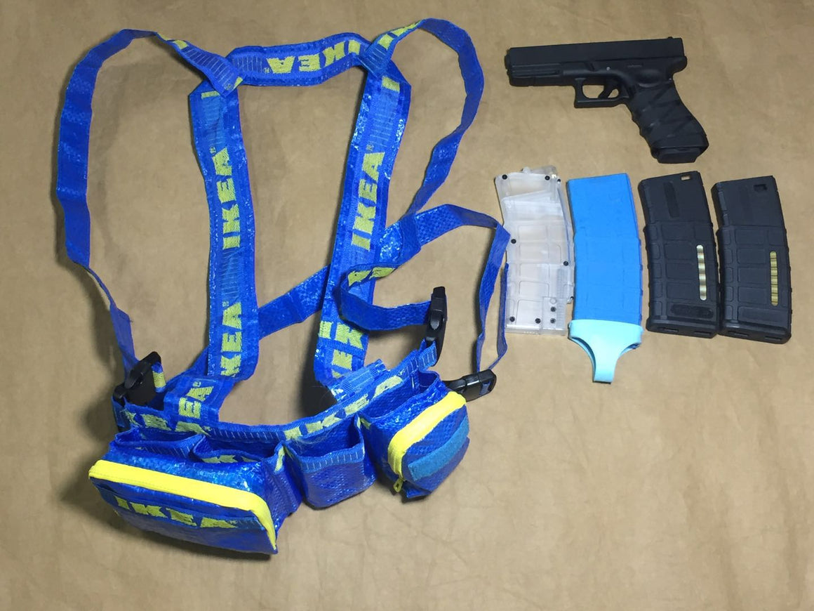 Blue Style M4 Gen2 Chest Rig ( IKEA Style ) ( Custom Mdae )