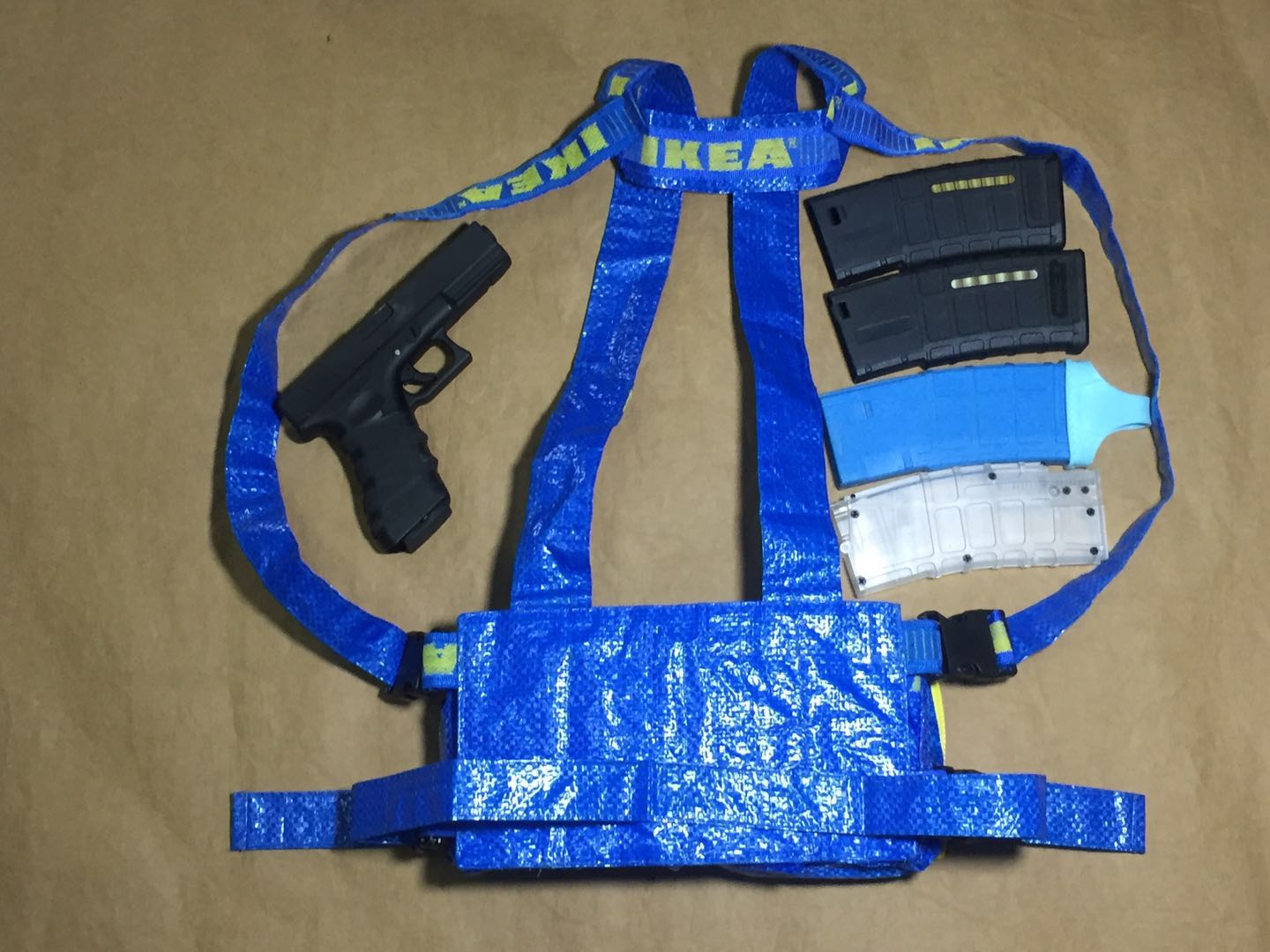 Blue Style M4 Gen2 Chest Rig ( IKEA Style ) ( Custom Mdae )