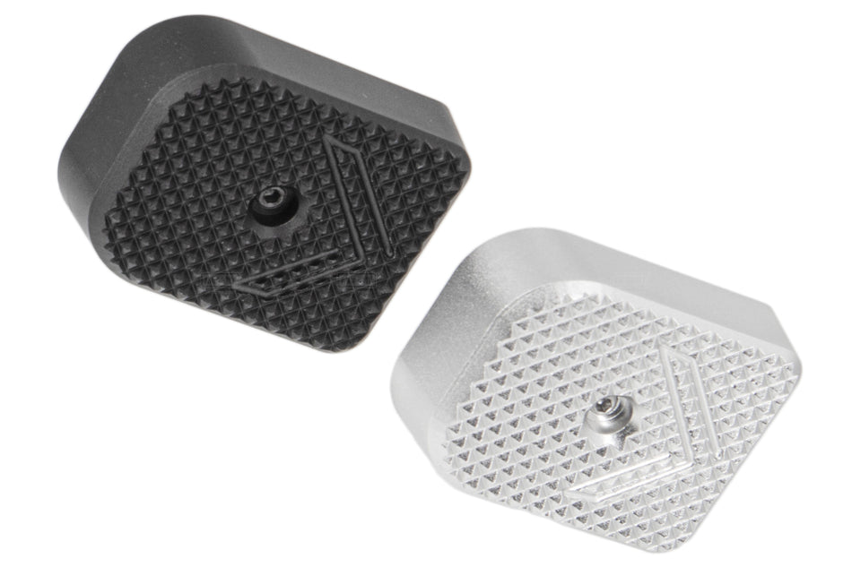 Bomber CNC Aluminum P320 Magazine Basepad for SIG AIR / VFC P320 M17 M18 GBB Magazine ( Black / Sliver )-Silver