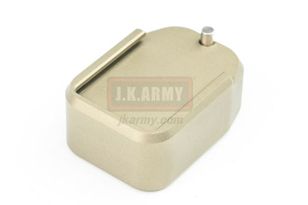 Bomber CNC Aluminum TT Style ( Short ) Magazine Pad Extension for Marui M&P9 GBB Magazine ( TI )