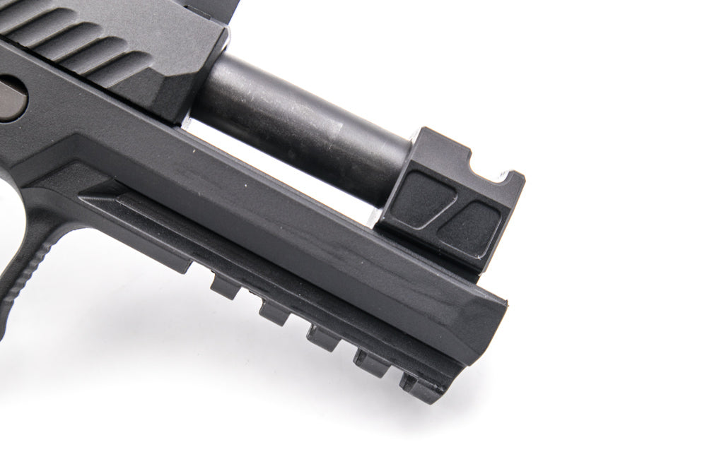 Bomber PM Style M18 Comp CNC Steel Outer Barrel w/ Comp for SIG / VFC P320 M17 M18 GBBP Series-Dark Earth ( DE )