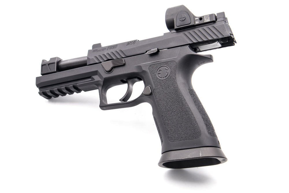 Bomber PM Style M18 Comp CNC Steel Outer Barrel w/ Comp for SIG / VFC P320 M17 M18 GBBP Series-Dark Earth ( DE )