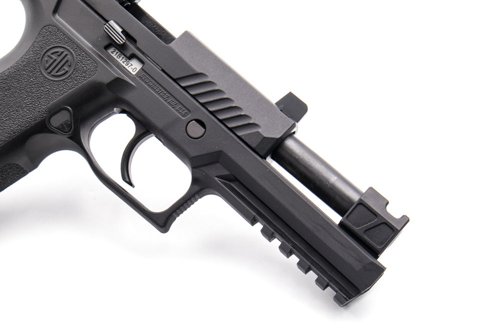 Bomber PM Style M18 Comp CNC Steel Outer Barrel w/ Comp for SIG / VFC P320 M17 M18 GBBP Series-Dark Earth ( DE )