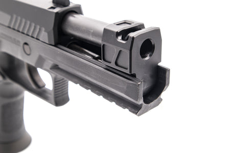 Bomber PM Style M18 Comp CNC Steel Outer Barrel w/ Comp for SIG / VFC P320 M17 M18 GBBP Series-Dark Earth ( DE )