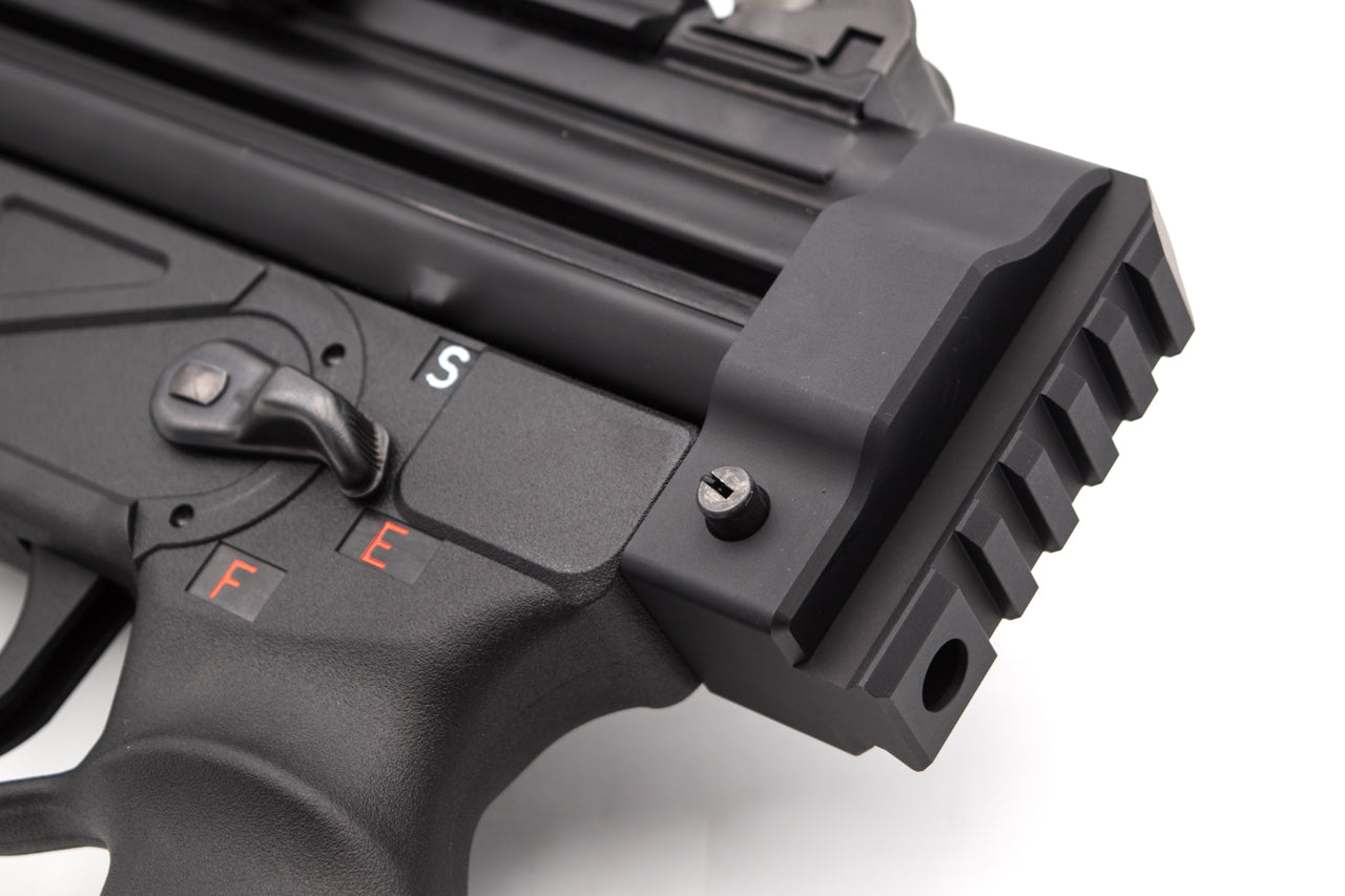 Bow Master x GMF Picatinny Rail M1913 20mm Stock Adapter for UMAREX / VFC HK53 MP5A5 GBB & Marui TM MP5A5 Next Gen AEG Series ( Type B )