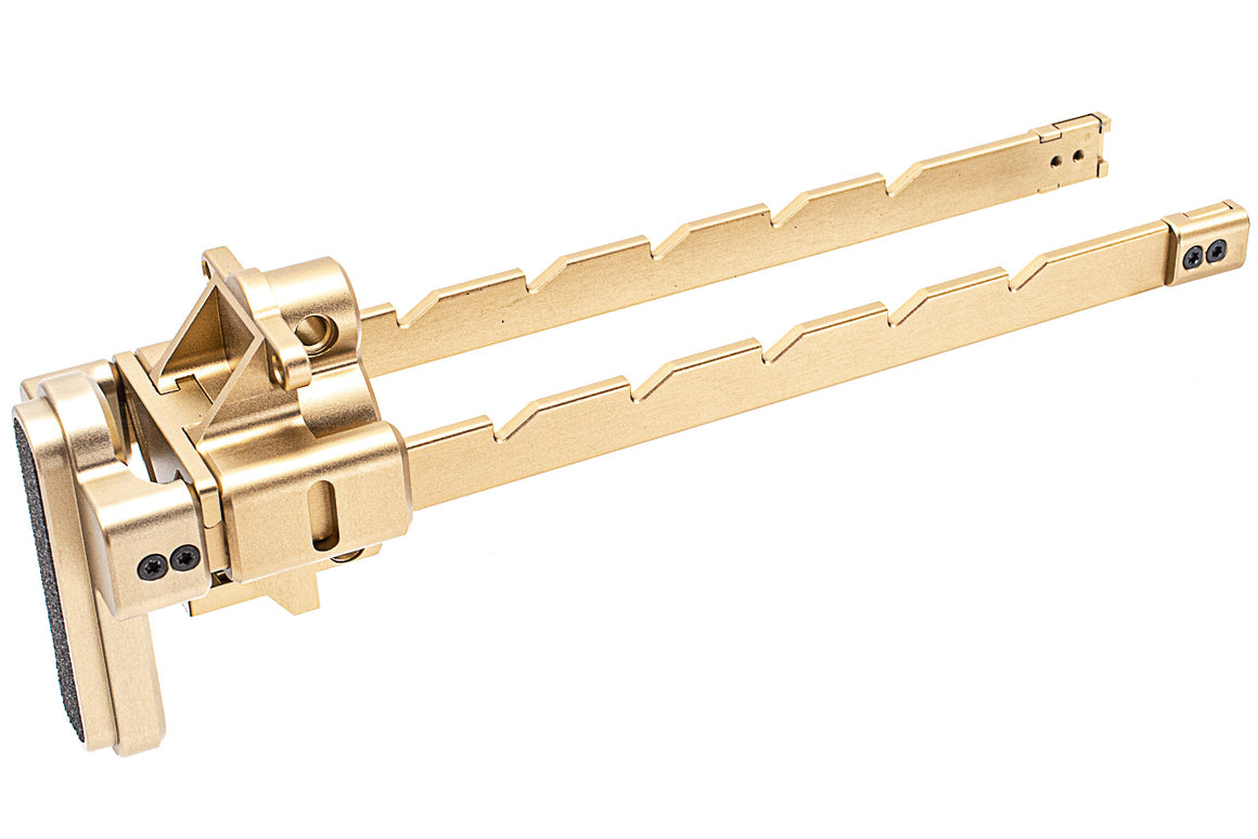 Bow Master x GMF 5 Position Buttstock for UMAREX / VFC MP5K GBB Series ( Gold DE )