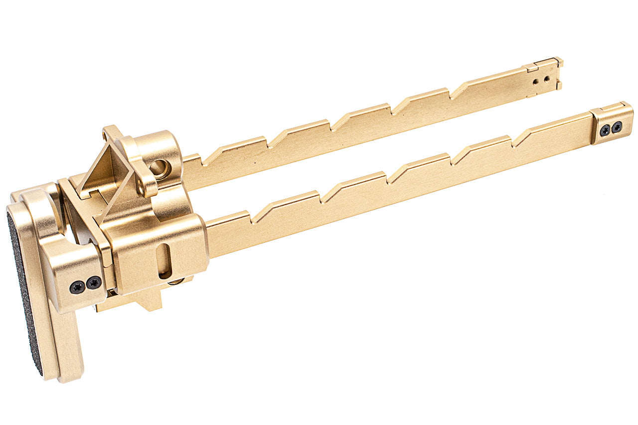 Bow Master x GMF 5 Position Buttstock for UMAREX / VFC MP5K GBB Series ( Gold DE )