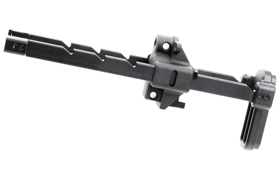 Bow Master x GMF 5 Position Buttstock & Picatinny Rail M1913 20mm Stock Adapter for UMAREX / VFC HK53 MP5 GBB Series & TM MP5A5 Next Gen AEG Series