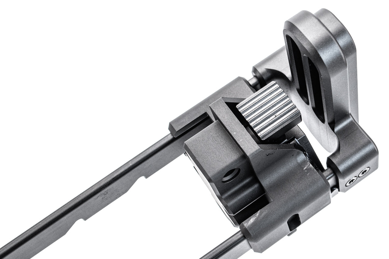 Bow Master x GMF 5 Position Buttstock & Picatinny Rail M1913 20mm Stock Adapter for UMAREX / VFC HK53 MP5 GBB Series & TM MP5A5 Next Gen AEG Series