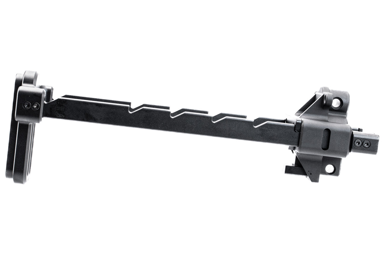 Bow Master x GMF 5 Position Buttstock & Picatinny Rail M1913 20mm Stock Adapter for UMAREX / VFC HK53 MP5 GBB Series & TM MP5A5 Next Gen AEG Series