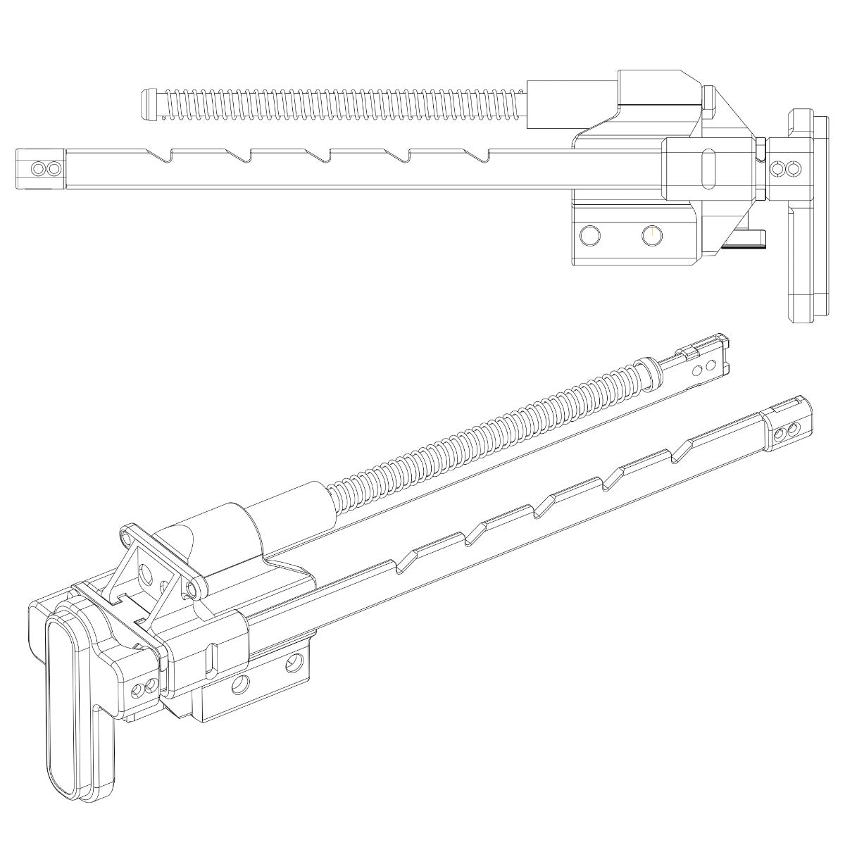 Bow Master x GMF 5 Position Buttstock for UMAREX / VFC G3 GBB Series