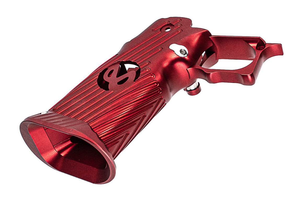 Bomber CNC Aluminium INF Style Grip ( Type C ) For TM Hi-Capa GBBP Airsoft Series-Red