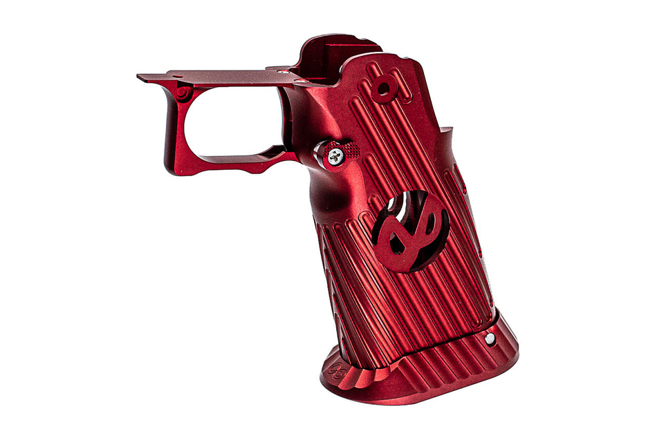 Bomber CNC Aluminium INF Style Grip ( Type C ) For TM Hi-Capa GBBP Airsoft Series-Red