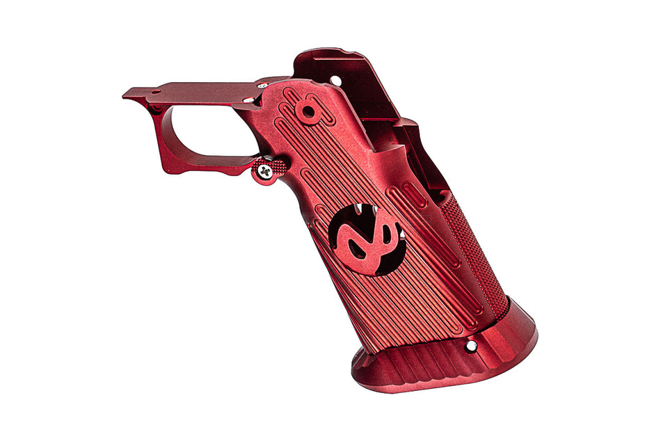 Bomber CNC Aluminium INF Style Grip ( Type C ) For TM Hi-Capa GBBP Airsoft Series-Red