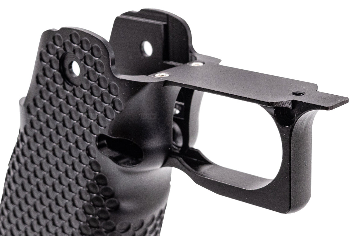 Bomber CNC Aluminum INF Style Compact Grip For Marui TM Hi-Capa GBBP Series -Silver