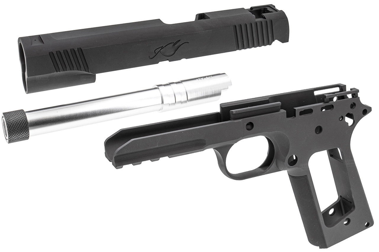 Bomber CNC Aluminum Slide & Frame " Kim TLE / RL II ( TFS ) " Kit for Toyko Marrui TM 1911 Airsoft Series ( Black ) ( TM-GMK-064-BK )