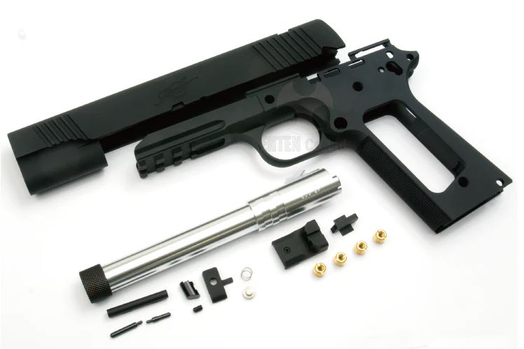 Bomber CNC Aluminum Slide & Frame " Kim TLE / RL II ( TFS ) " Kit for Toyko Marrui TM 1911 Airsoft Series ( Black ) ( TM-GMK-064-BK )