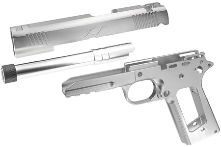 Bomber CNC Aluminum Slide & Frame " Kim TLE / RL II ( TFS ) " Kit for Toyko Marrui TM 1911 Airsoft Series ( Silver ) ( TM-GMK-064-SV )