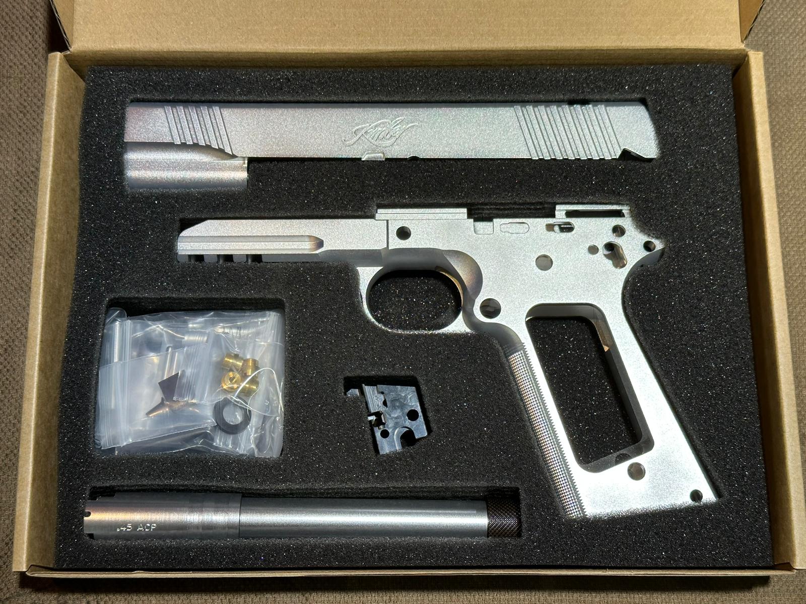 Bomber CNC Aluminum Slide & Frame " Kim TLE / RL II ( TFS ) " Kit for Toyko Marrui TM 1911 Airsoft Series ( Silver ) ( TM-GMK-064-SV )