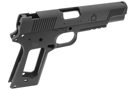 Bomber CNC Aluminum 1911 SFA Operator Slide & Frame Kit for Toyko Marrui TM 1911 Airsoft Series ( Silver ) ( TM-GMK-058-BK )