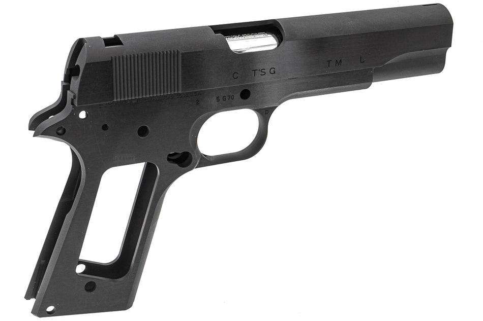 Bomber C Style S70 CNC Aluminum Slide & Frame Kit for Toyko Marrui TM 1911 Airsoft Series ( Large Letter Version Black ) ( TM-GMK-062-BK )