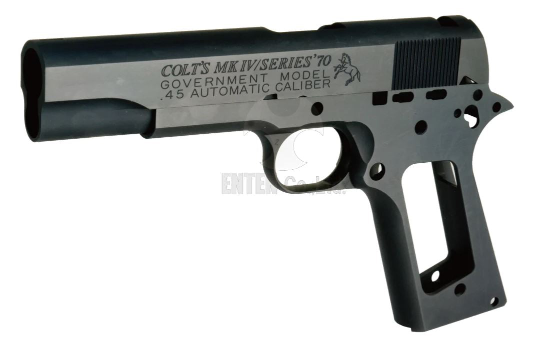 Bomber C Style S70 CNC Aluminum Slide & Frame Kit for Toyko Marrui TM 1911 Airsoft Series ( Large Letter Version Black ) ( TM-GMK-062-BK )