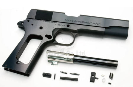 Bomber C Style S70 CNC Aluminum Slide & Frame Kit for Toyko Marrui TM 1911 Airsoft Series ( Large Letter Version Black ) ( TM-GMK-062-BK )