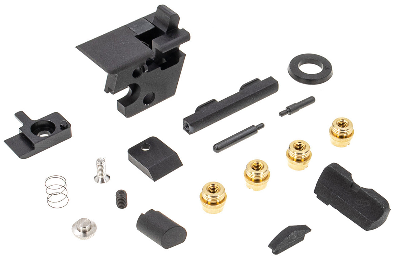 Bomber C Style S70 CNC Aluminum Slide & Frame Kit for Toyko Marrui TM 1911 Airsoft Series ( Large Letter Version Black ) ( TM-GMK-062-BK )