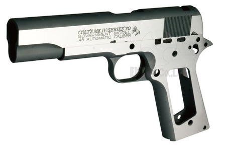 Bomber C Style S70 CNC Aluminum Slide & Frame Kit for Toyko Marrui TM 1911 Airsoft Series ( Silver ) ( TM-GMK-063-SV )