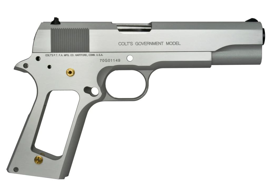 Bomber C Style S70 CNC Aluminum Slide & Frame Kit for Toyko Marrui TM 1911 Airsoft Series ( Silver ) ( TM-GMK-063-SV )