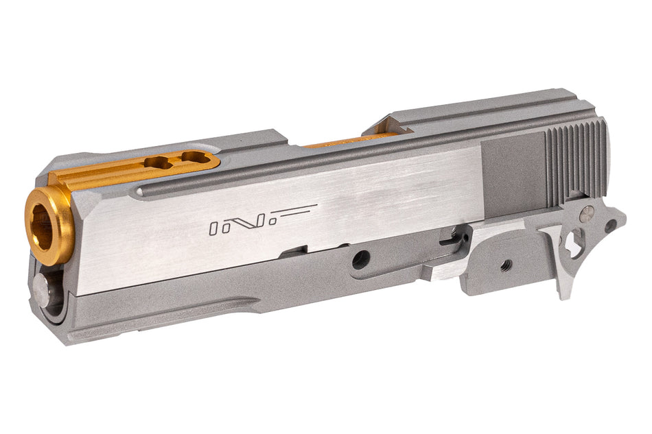 Bomber CNC Aluminum 3.9" SV TIKI Style Slide & Frame Kit For Marui TM Hi-Capa GBBP Series