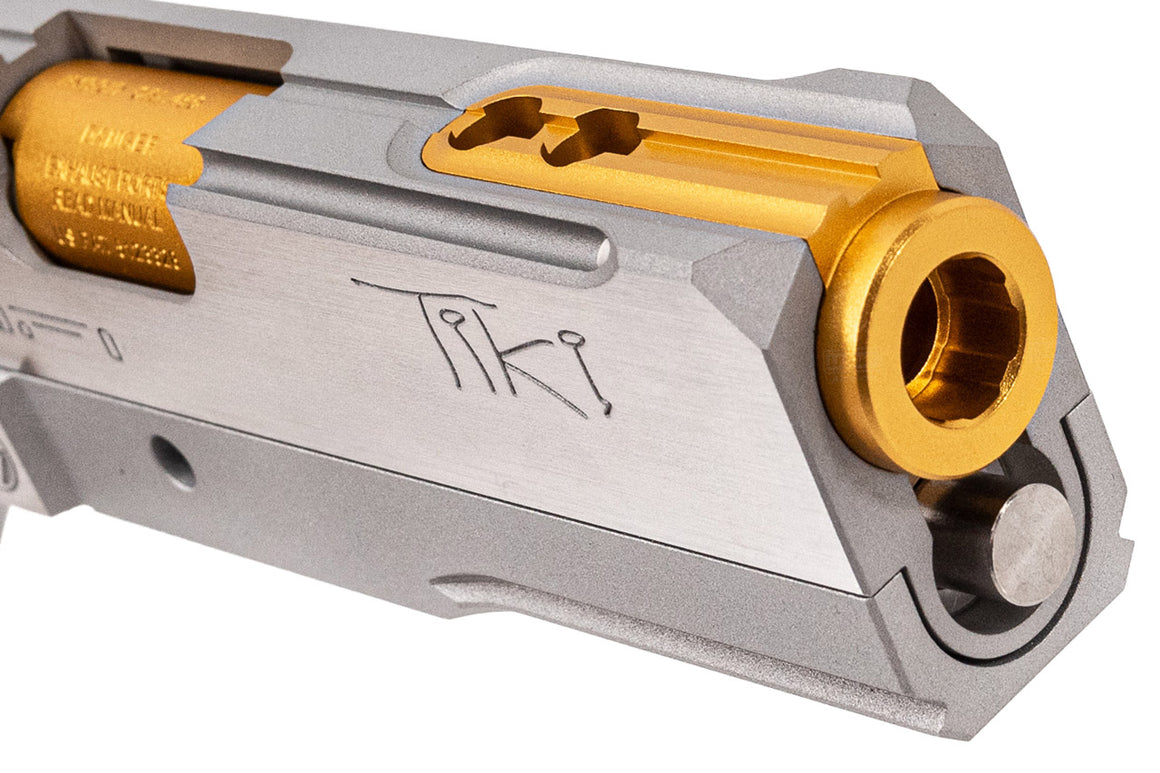 Bomber CNC Aluminum 3.9" SV TIKI Style Slide & Frame Kit For Marui TM Hi-Capa GBBP Series