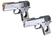 Bomber CNC Aluminum TIKI Style Slide & Frame Kit For Marui TM V10 GBB Series-Miami Vice Version ( With Silver Barrel )