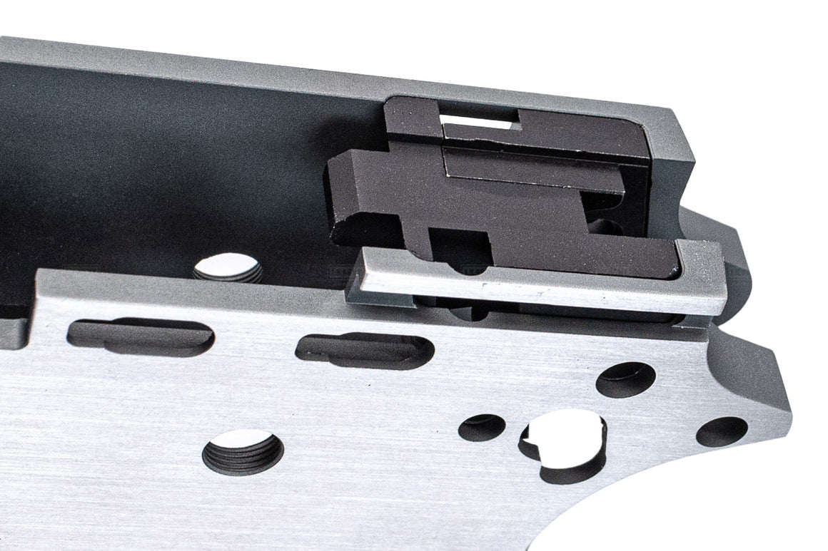 Bomber CNC Aluminum TIKI Style Slide & Frame Kit For Marui TM V10 GBB Series-Miami Vice Version ( With Silver Barrel )